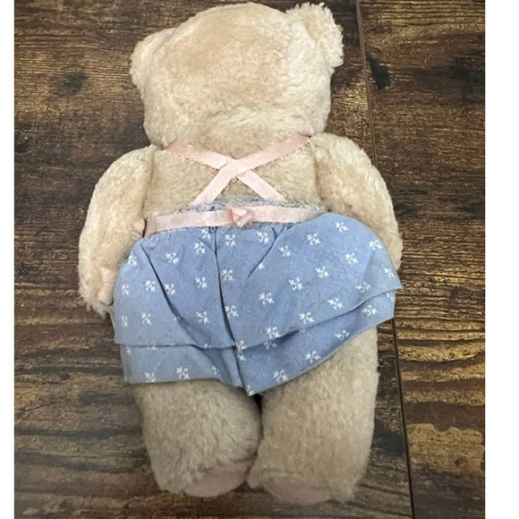 Vintage Cream Posable Teddy Bear Plush - Picture 3 of 4